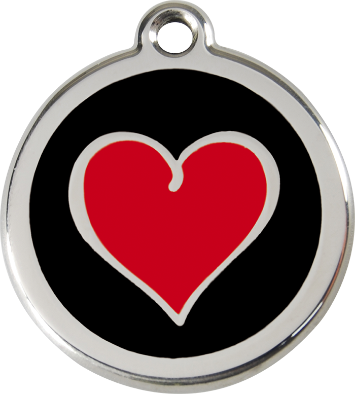 Red Heart Tag